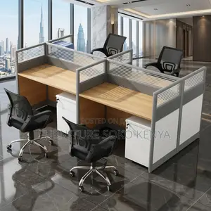 Workstation; 4-Way Cyber/Office Workstation
