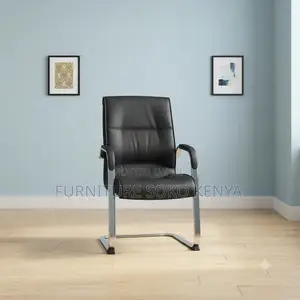 Leather Waiting Chair : Executive Cantilever Office Visitor Chair