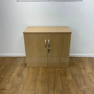 Office Cabinet : 2-Door Wooden Office Credenza