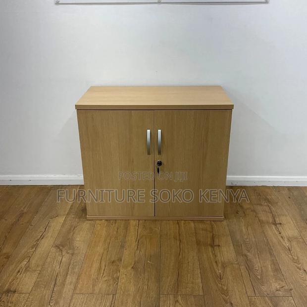 Office Cabinet : 2-Door Wooden Office Credenza