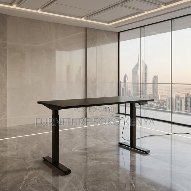 Office Desk; 1.2M Adjustable Height Electric Table