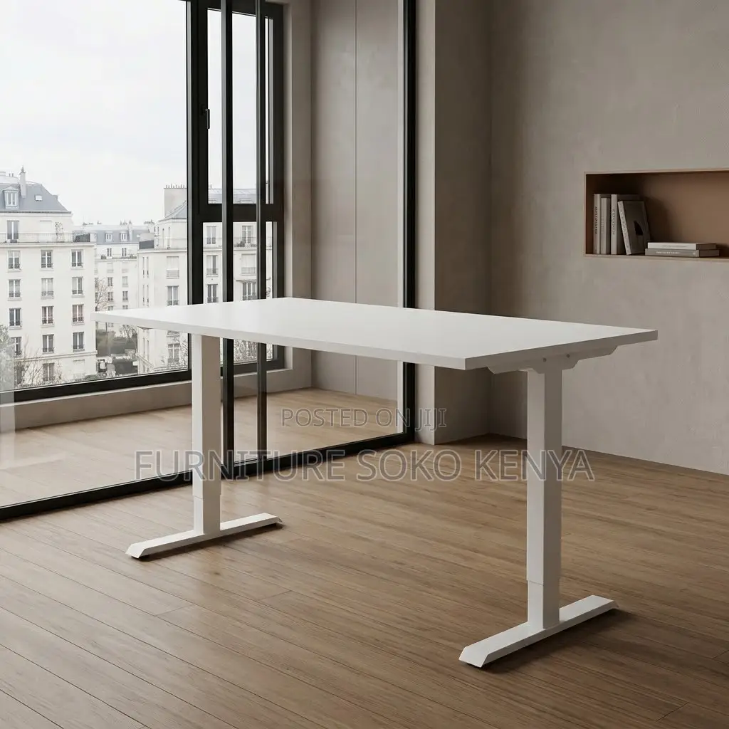Office Desk; 1.2M Adjustable Height Electric Table