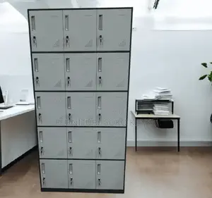 Storage Cabinet : 15-Door Steel Locker Cabinet