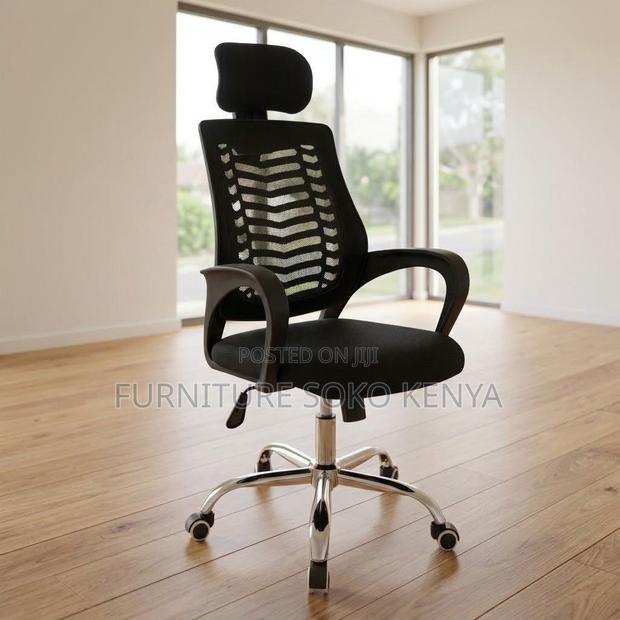 Office Chair; Headrest Mesh Office Breathable Chair