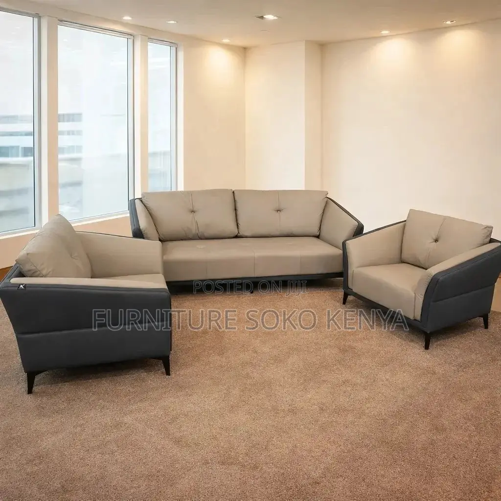 Lounge Set : Modern 5-Seater Office Lounge Sofa Set