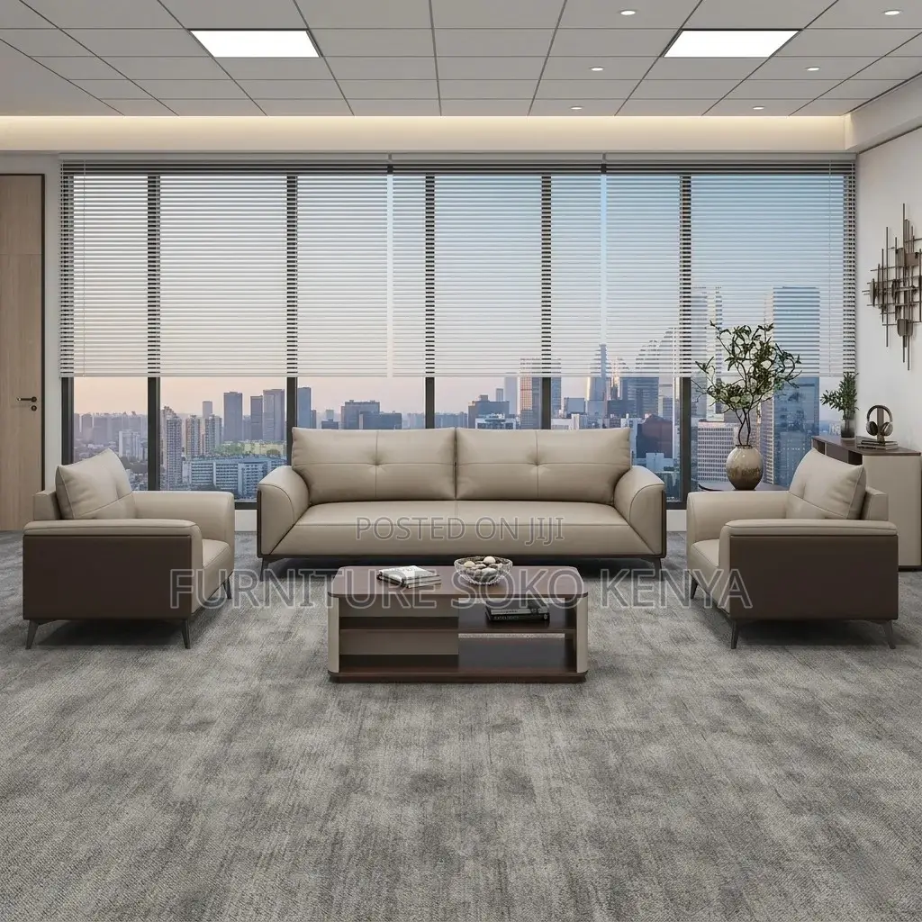 Lounge Set : Modern 5-Seater Office Lounge Sofa Set