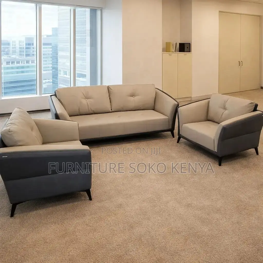 Lounge Set : Modern 5-Seater Office Lounge Sofa Set