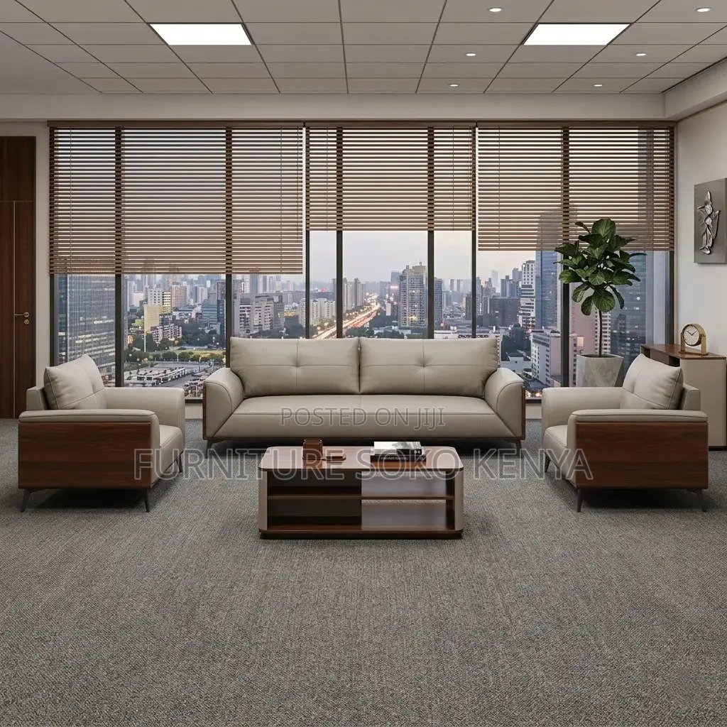 Lounge Set : Modern 5-Seater Office Lounge Sofa Set