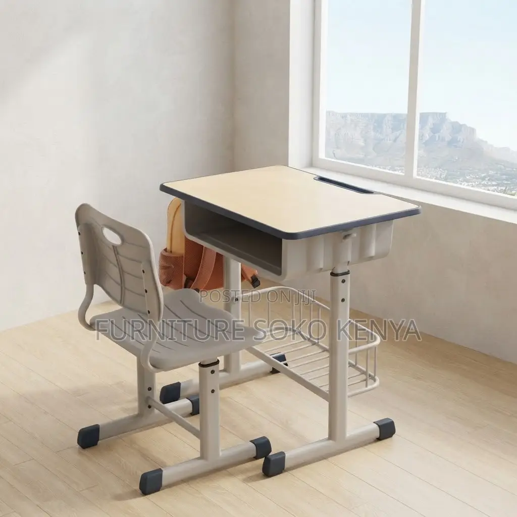 Home Desk; Adjustable Study Table and Chair Set