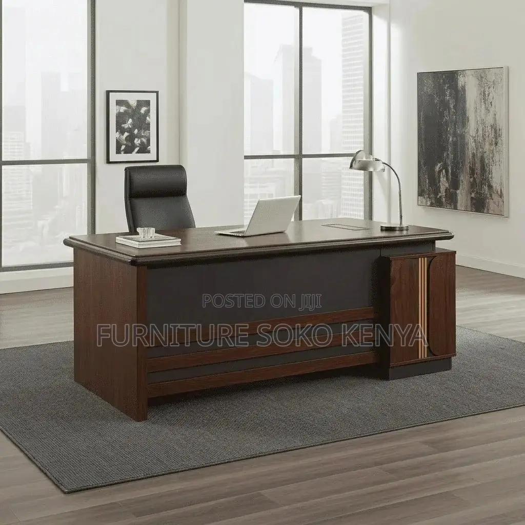 Executive Desk : 1.8M L-Shaped Executive Office Desk