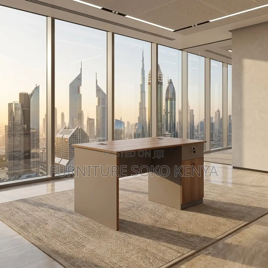 Office Desk; Hardwood 1400mm Executive Advanced Desk