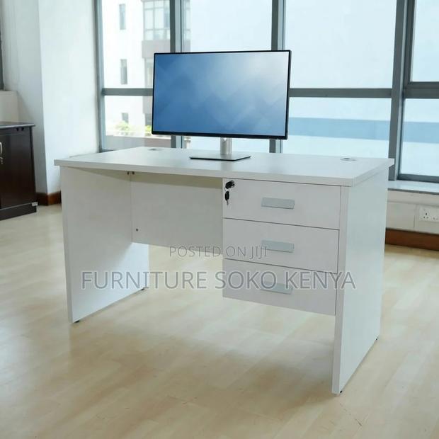 Study Desk : 0.9M White Office & Study Desk
