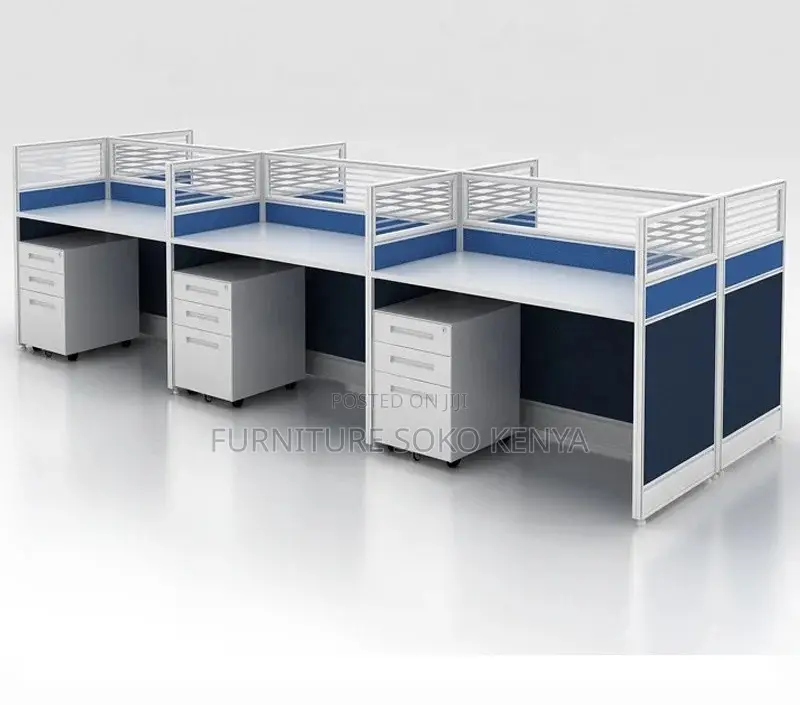 Office Cubicle : 6-Way Modular Office Workstation