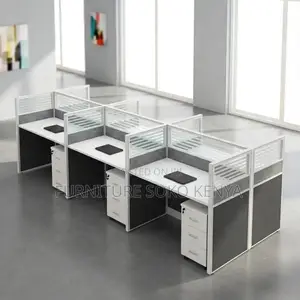 Office Cubicle : 6-Way Modular Office Workstation