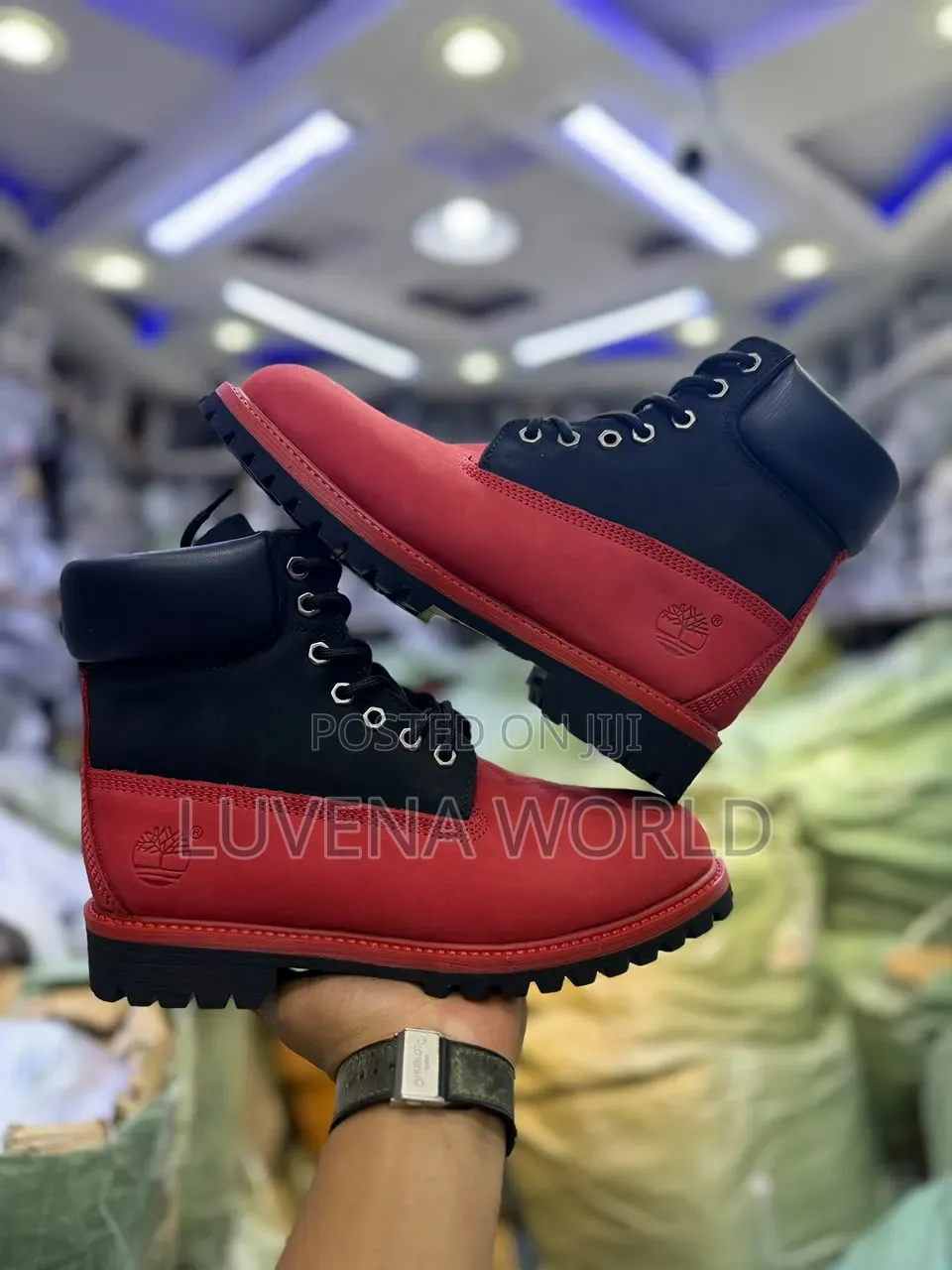 Multicolored Timberland Boots