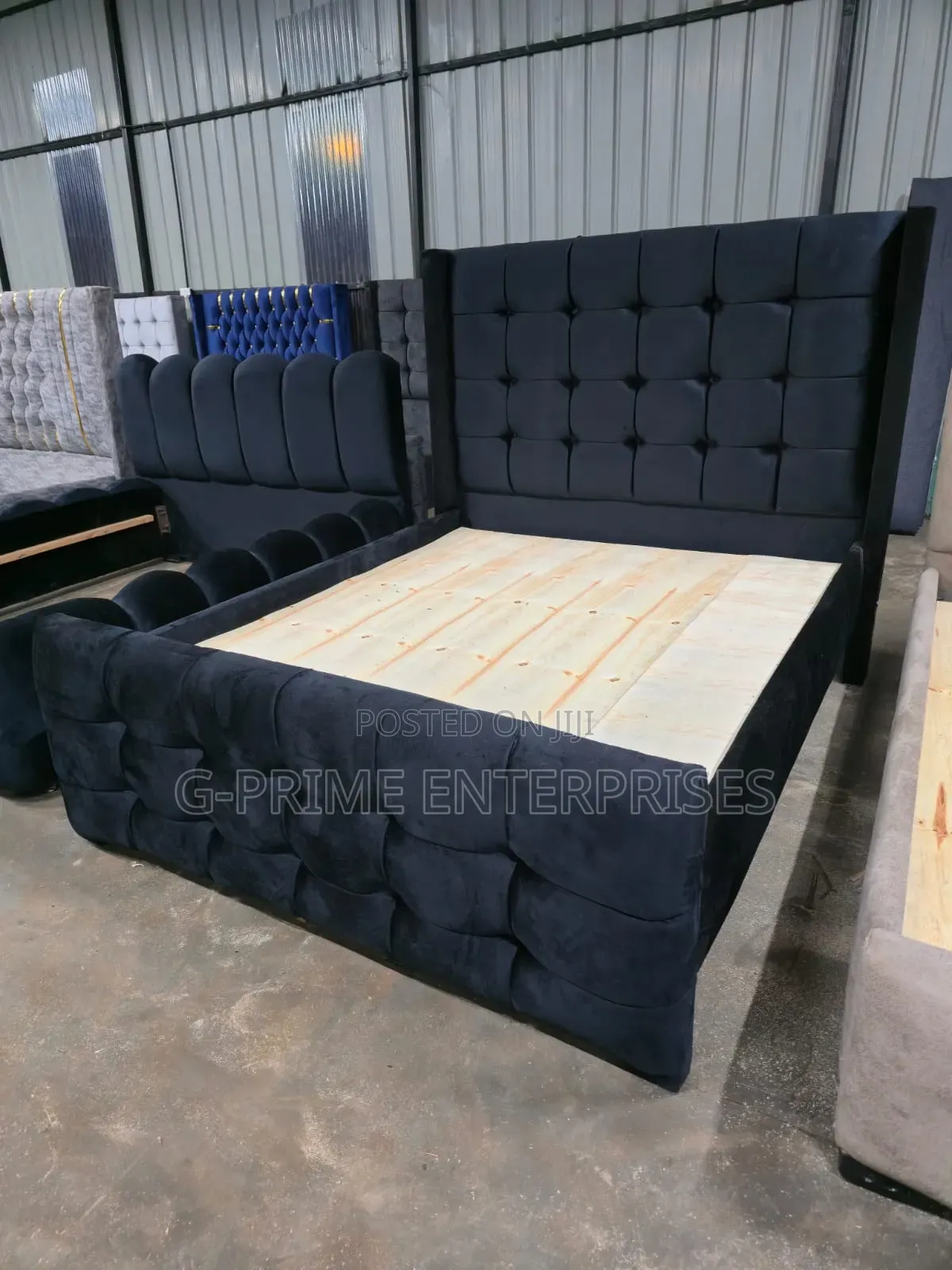 Black Modern Chester Bed