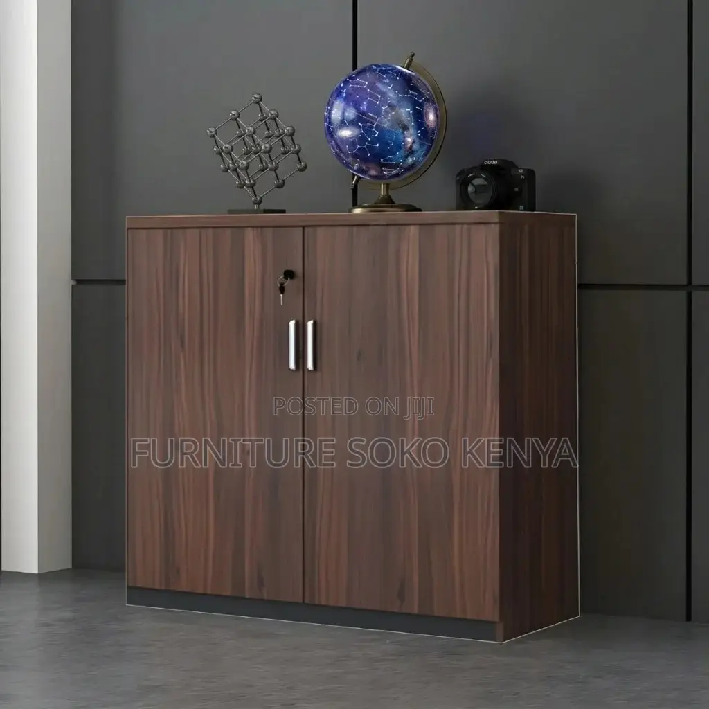 Credenza Cabinet : Engineered Wood Two-Door Cabinet