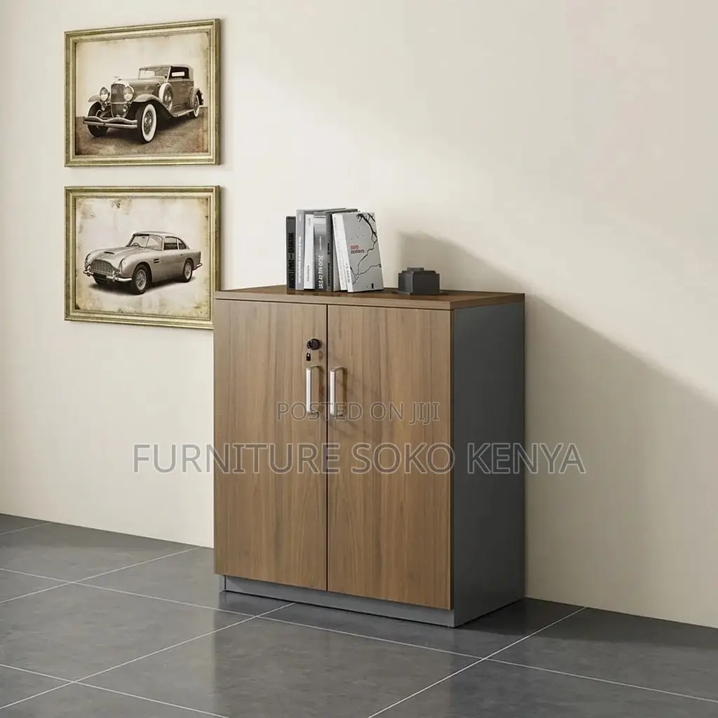 Credenza Cabinet : Engineered Wood Two-Door Cabinet