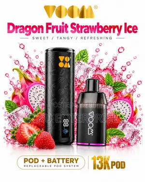 Voom Aura Dragon Fruit Vape Kit Disposable 13000 Puffs