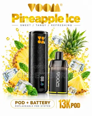 Voom Aura Pineapple Ice Vape Kit Disposable 13000 Puffs