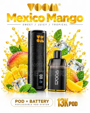 Voom Aura Mexico Mango Vape Kit Disposable 13000 Puffs