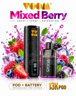 Voom Aura Mixed Berry Vape Kit Disposable 13000 Puffs