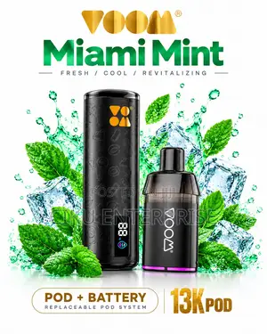 Voom Aura Miami Mint Vape Kit Disposable 13000 Puffs