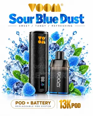 Voom Aura SourBlue Dust Vape Kit Disposable 13000 Puffs