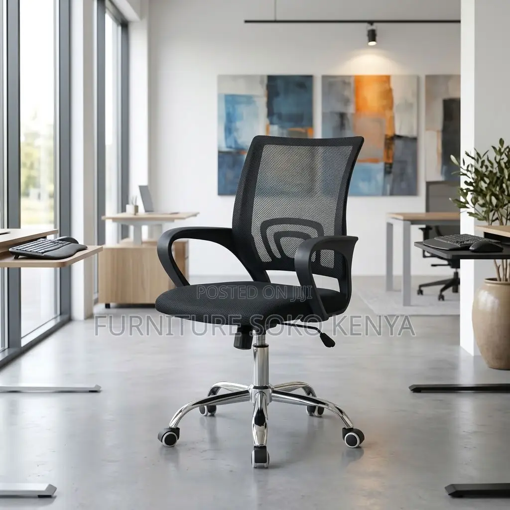 Task Chair : Mid-Back Clerical Mesh Office Chair
