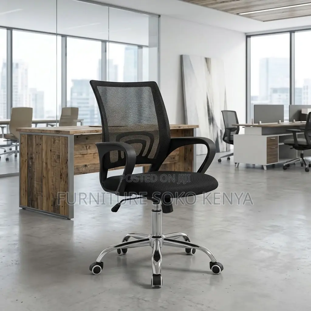 Task Chair : Mid-Back Clerical Mesh Office Chair