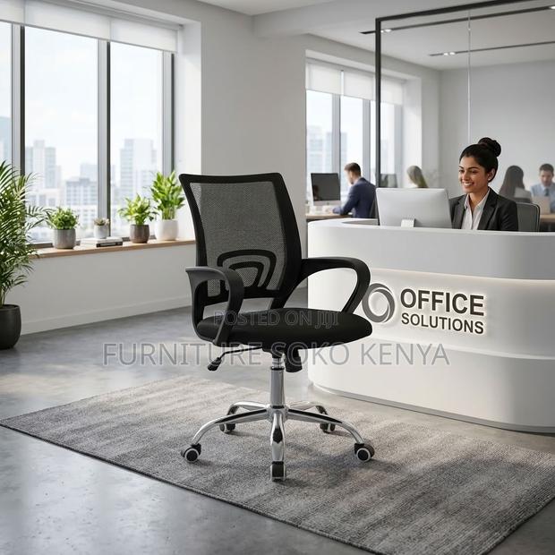 Task Chair : Mid-Back Clerical Mesh Office Chair - thumbnail 9