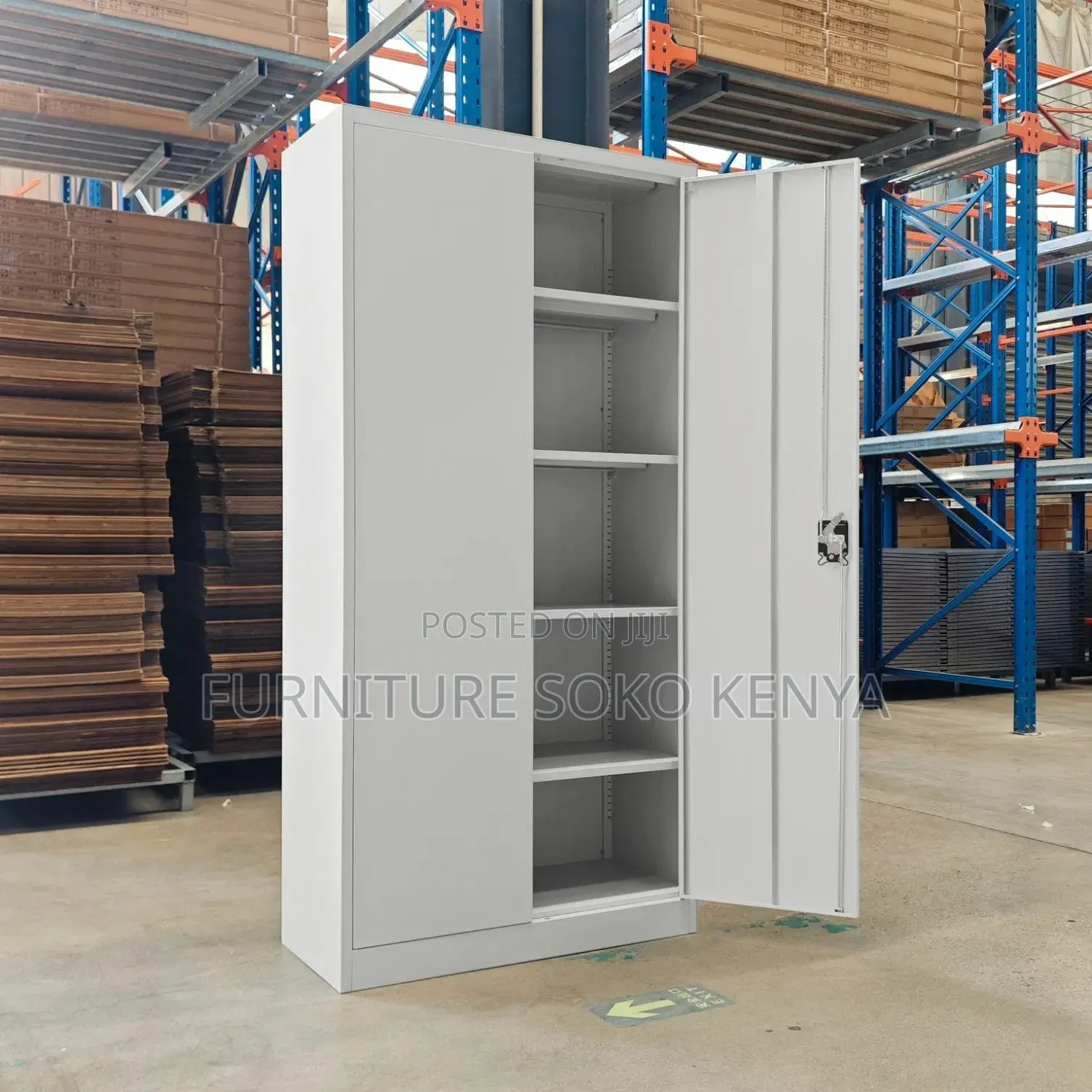 Storage Cabinet : 2-Door Metal Storage Cabinet With Locks