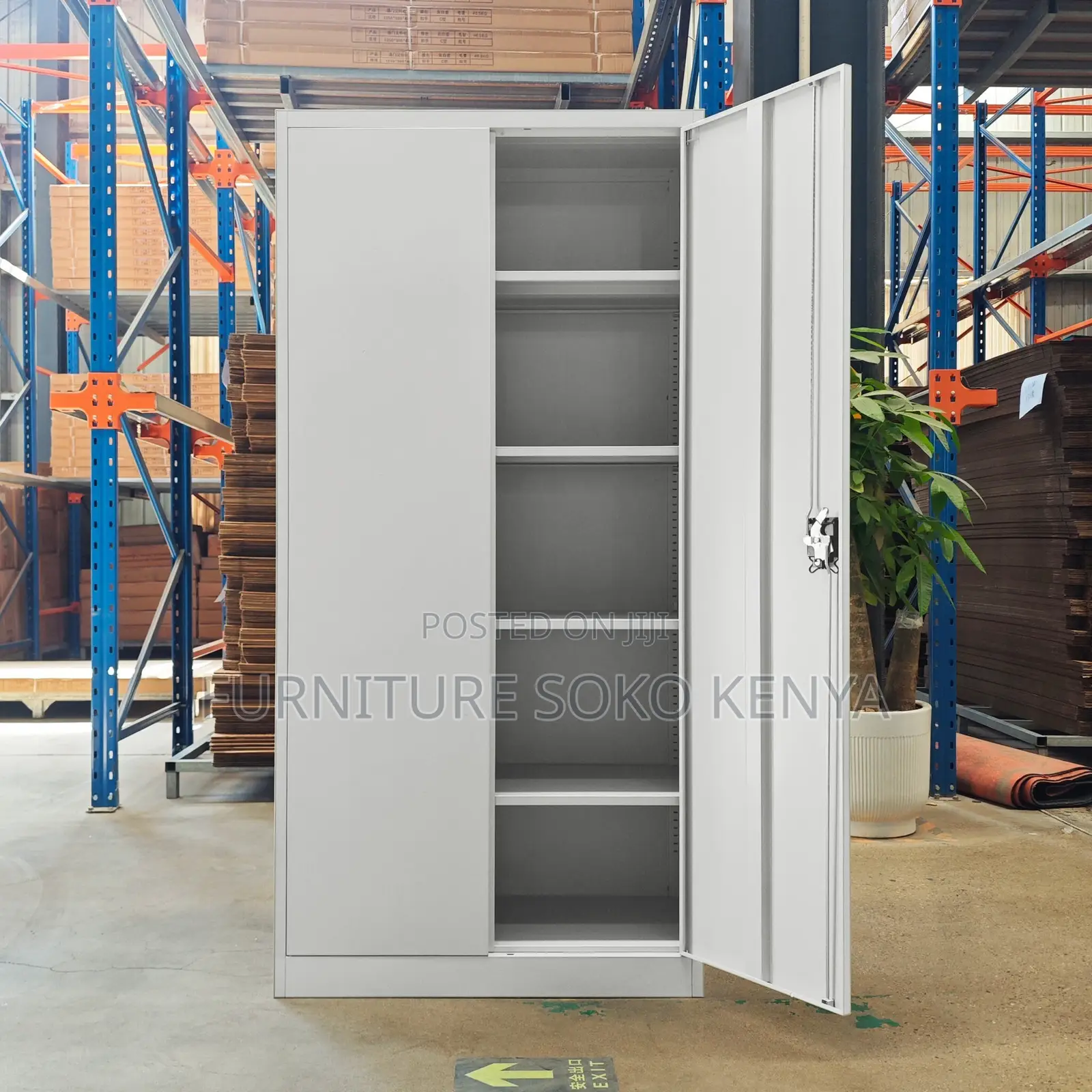 Storage Cabinet : 2-Door Metal Storage Cabinet With Locks