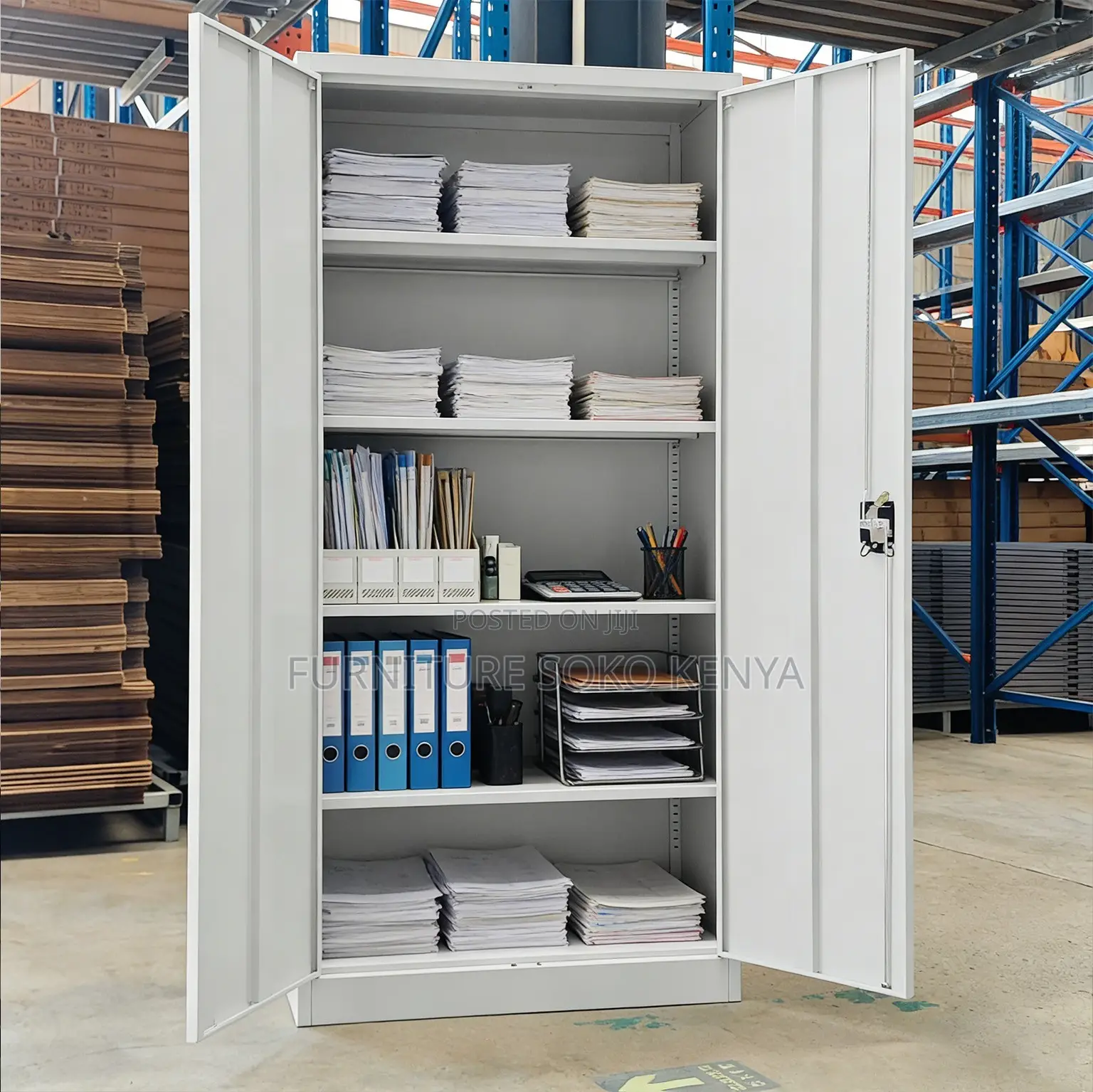Storage Cabinet : 2-Door Metal Storage Cabinet With Locks