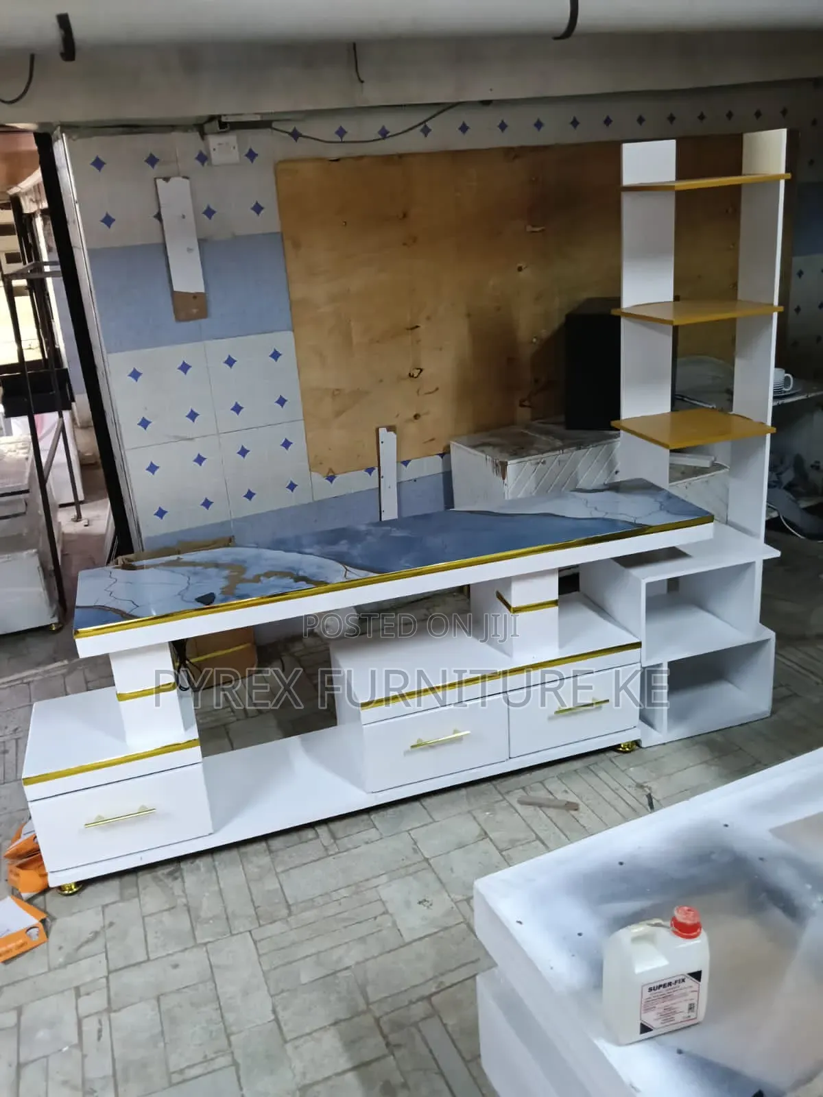 Golden Edge Television Stand