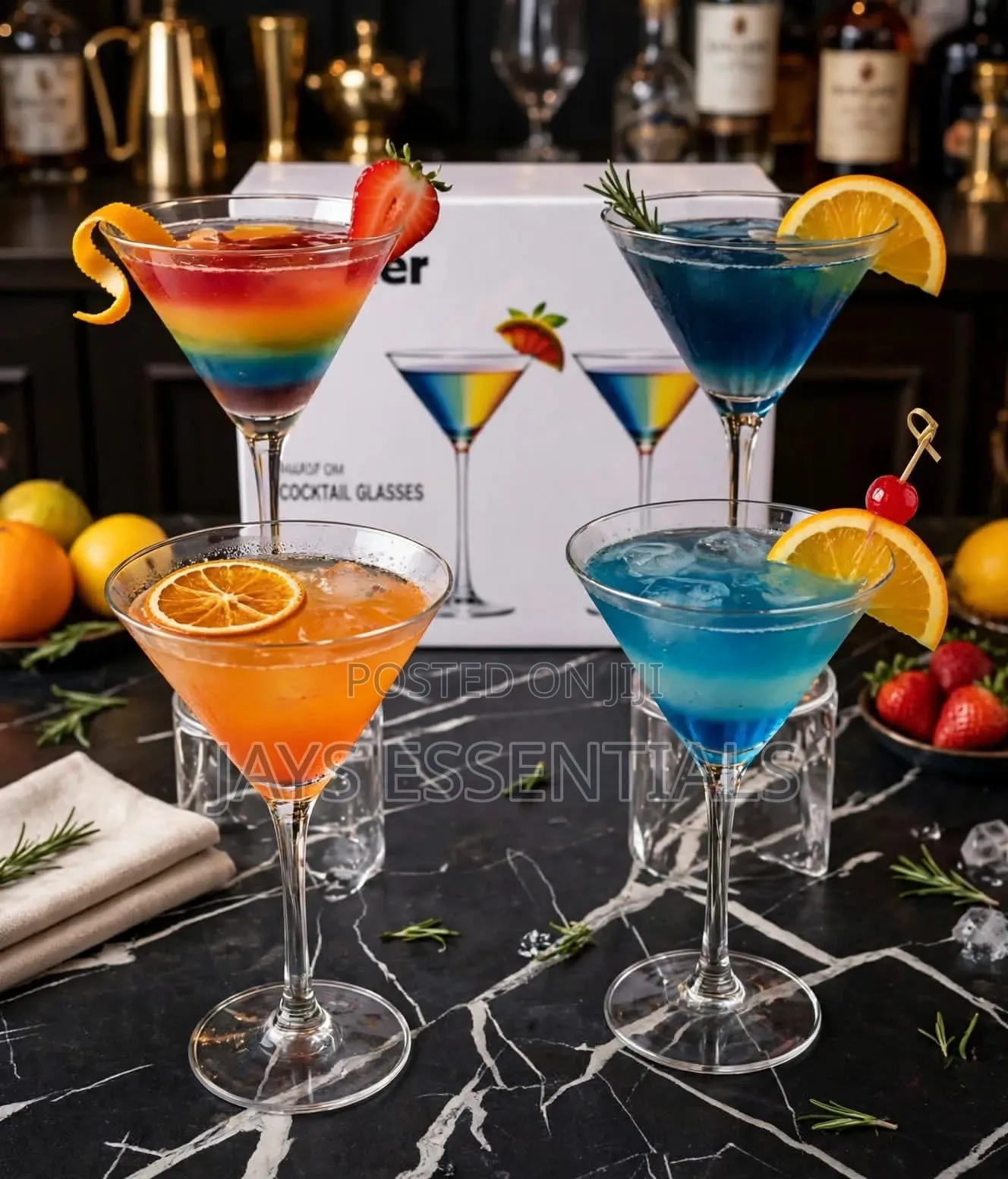 4pc Martini Cocktail Glass Set (250ml)