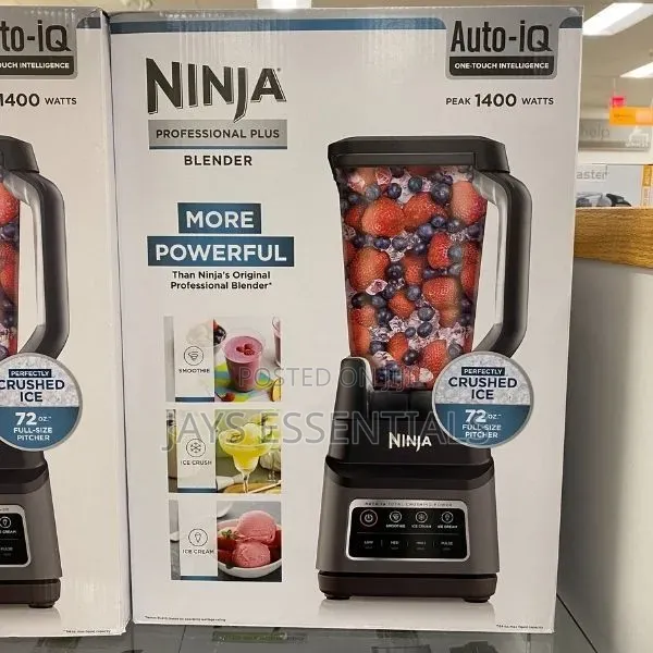 1400W Ninja 3 in 1 Blender & Food Processor With Auto IQ
