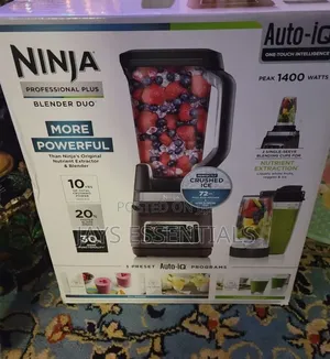 1400W Ninja 3 in 1 Blender & Food Processor With Auto IQ