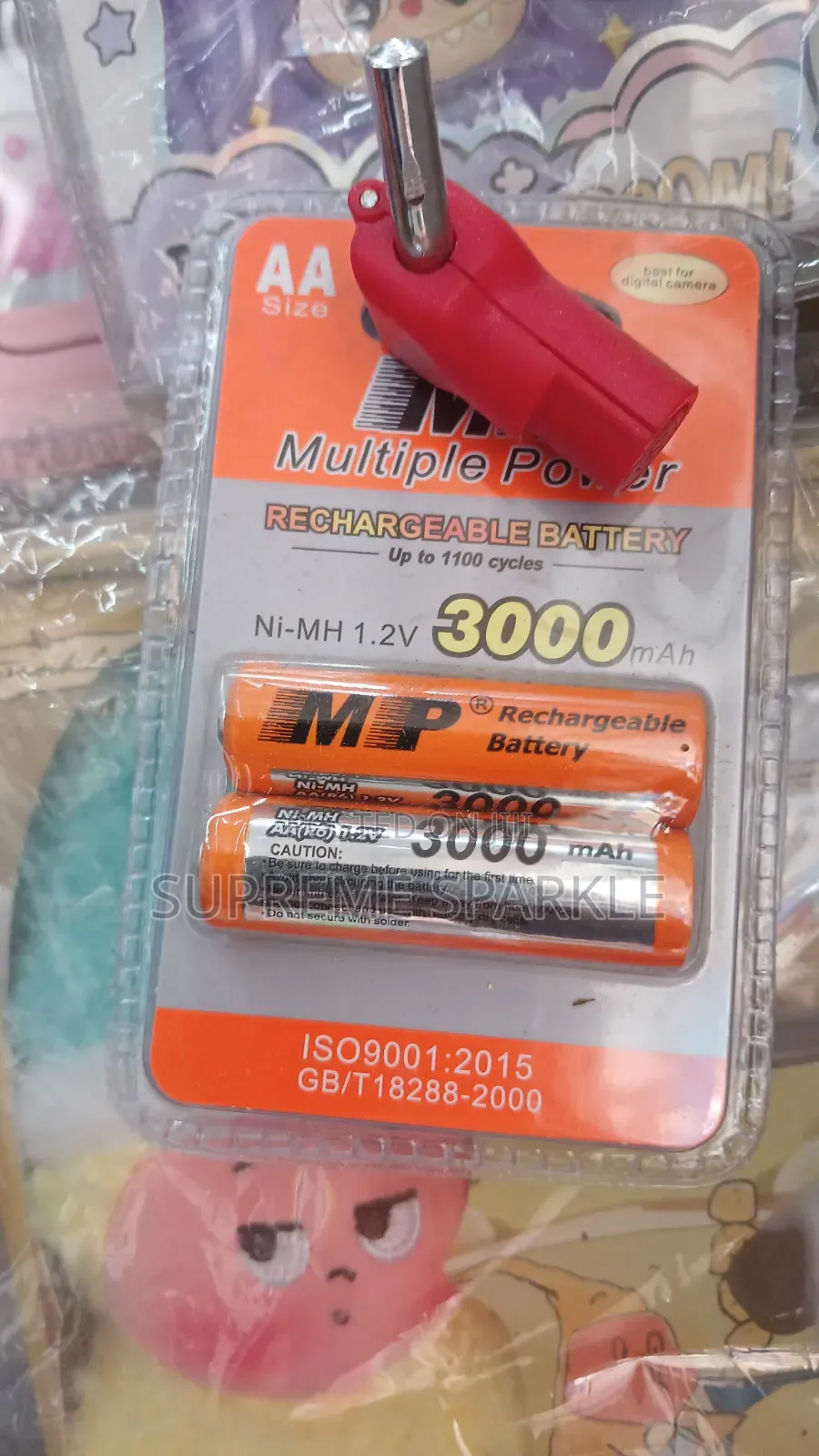 AA Rechargeable Batteries (1.2V 3000mAh) – 2 Pack