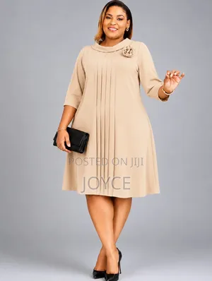 A-Line Plain Dress