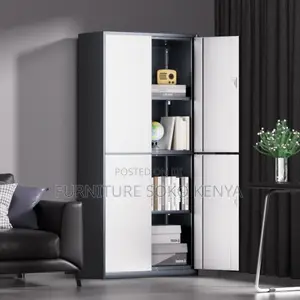 Office Cabinet : 4-Door Office Metallic Cabinet