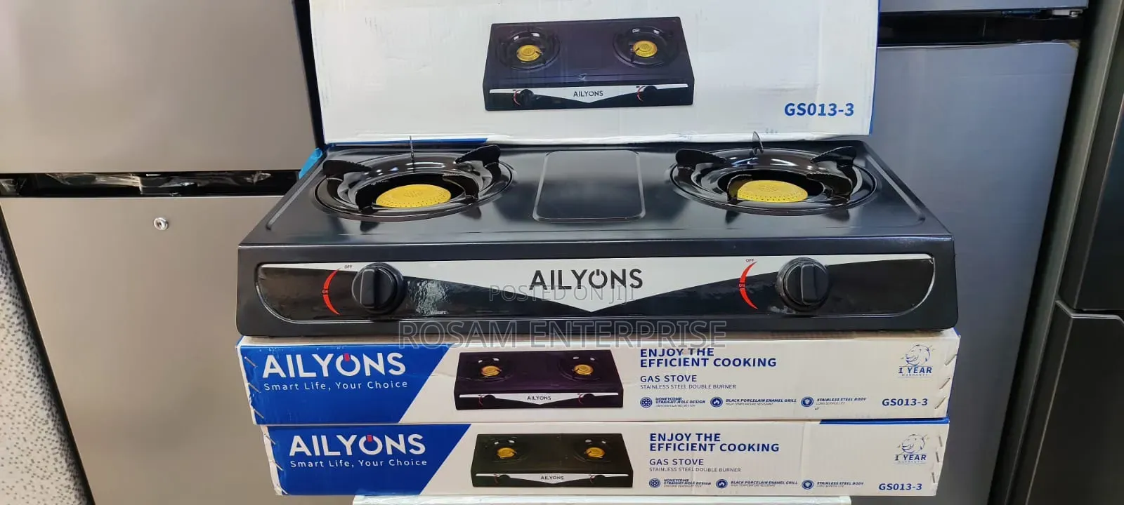 AiLyons 2burner Steel Cooker