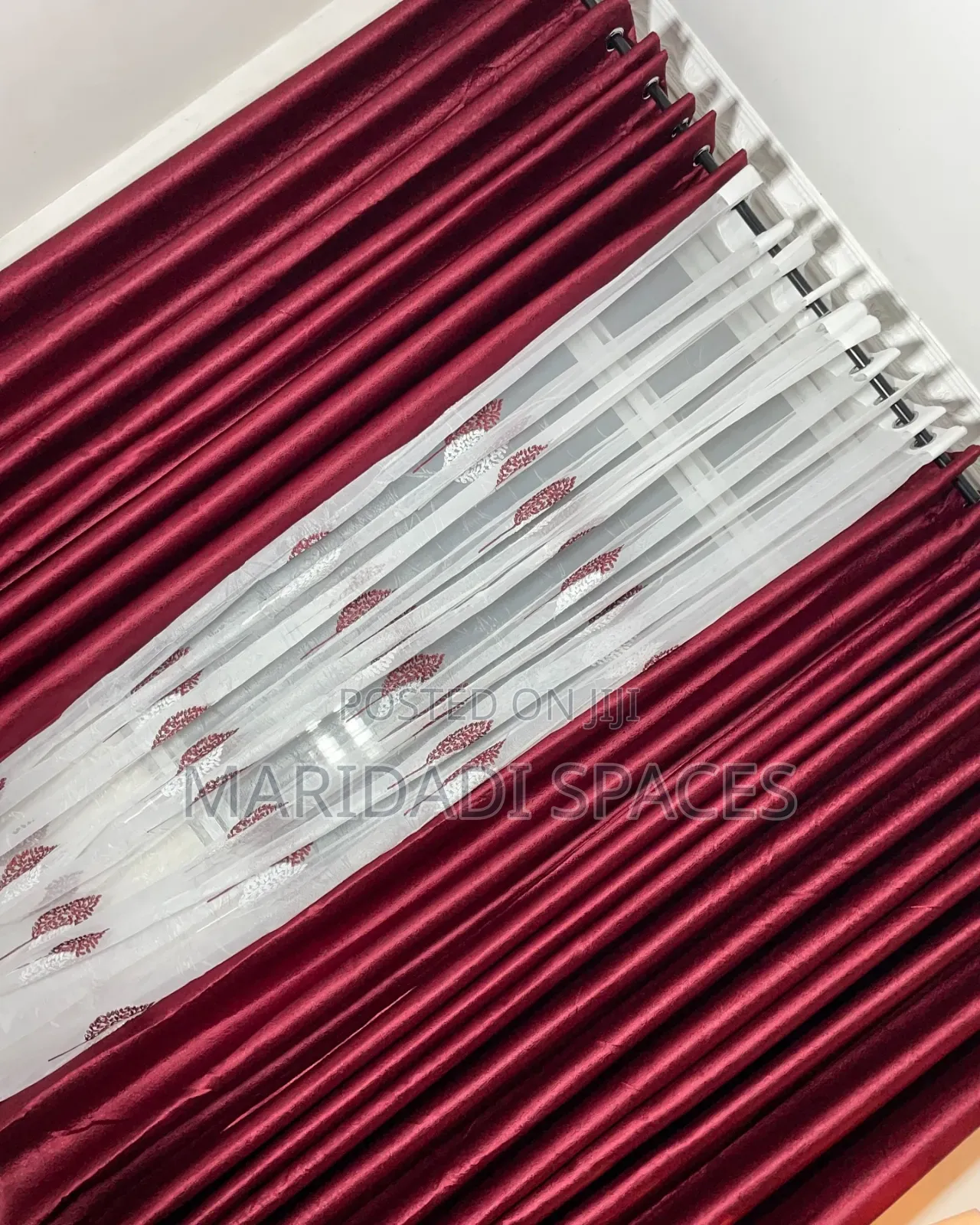 Maroon Curtains for Your Living Room