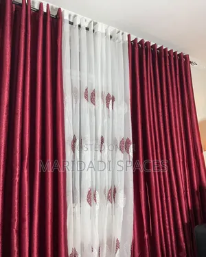 Maroon Curtains for Your Living Room