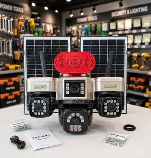 Solguard AOV 4G Multi-Lens Solar-Powered Security Camera System