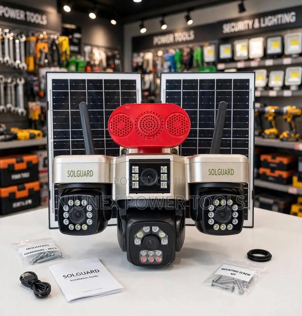 Solguard AOV 4G Multi-Lens Solar-Powered Security Camera System - main view