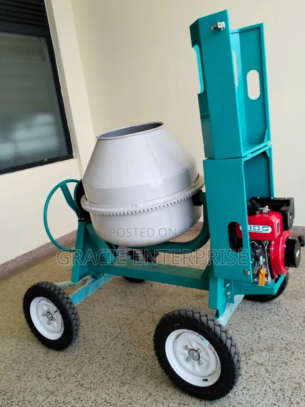 Engine Powered Aico Concrete Mixer 400 Litres