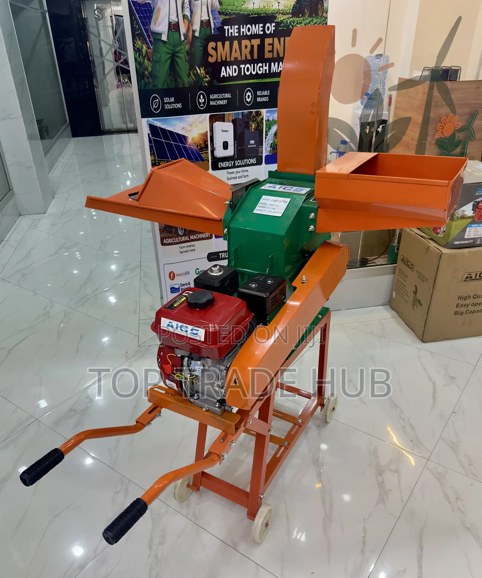 Complete Aico Chaff Cutter/Chopper With 8HP Petrol Engine