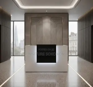 Reception Desk; 160cm White Reception Area Modern Desks