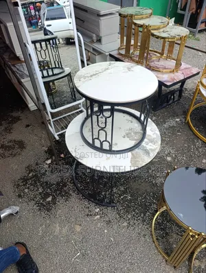 White & Black Nesting Stool Set